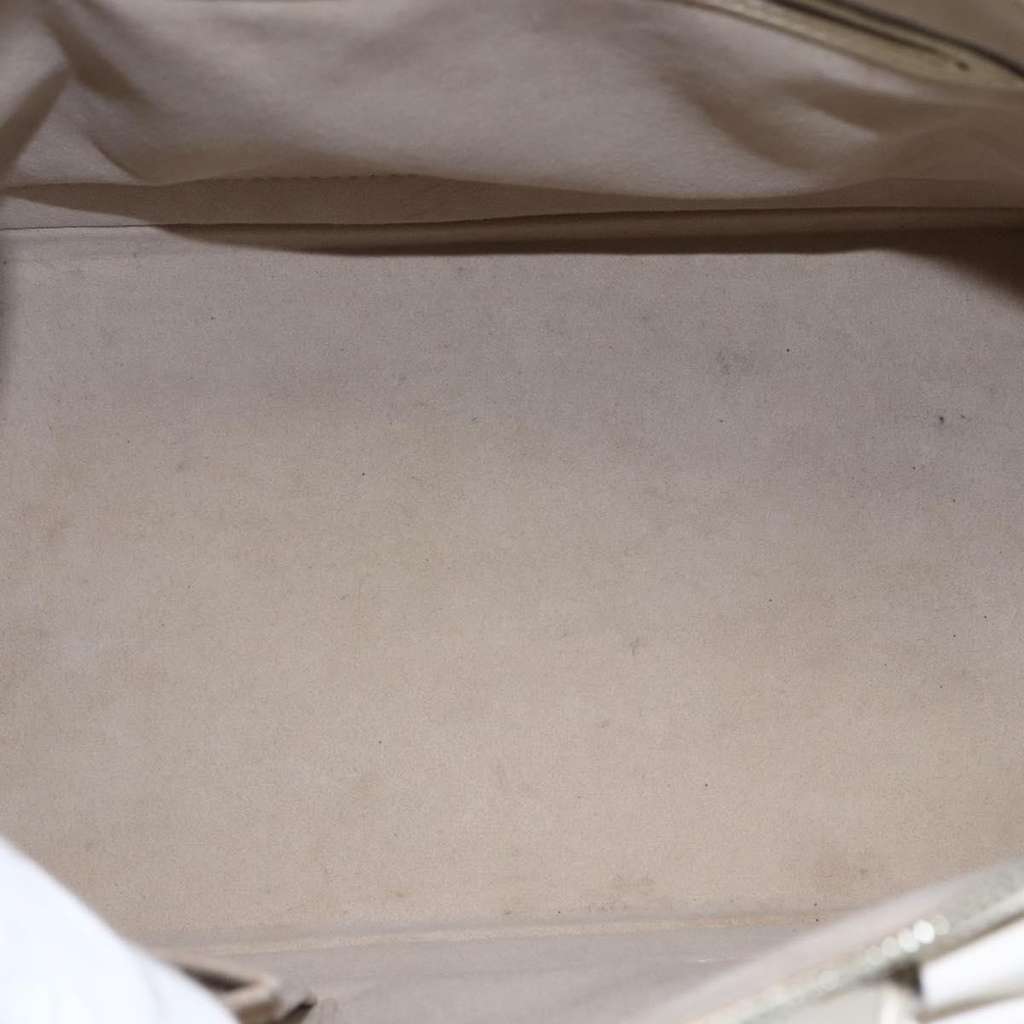 Louis Vuitton Alma Handbag White Leather Fair condition - Box View