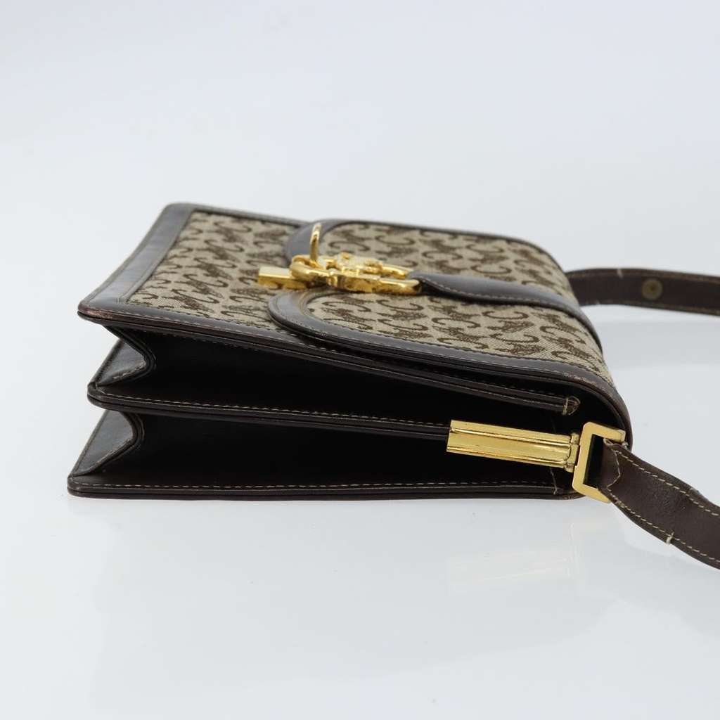 Celine C Sulky Shoulder bag Brown Canvas Good condition - Inside View