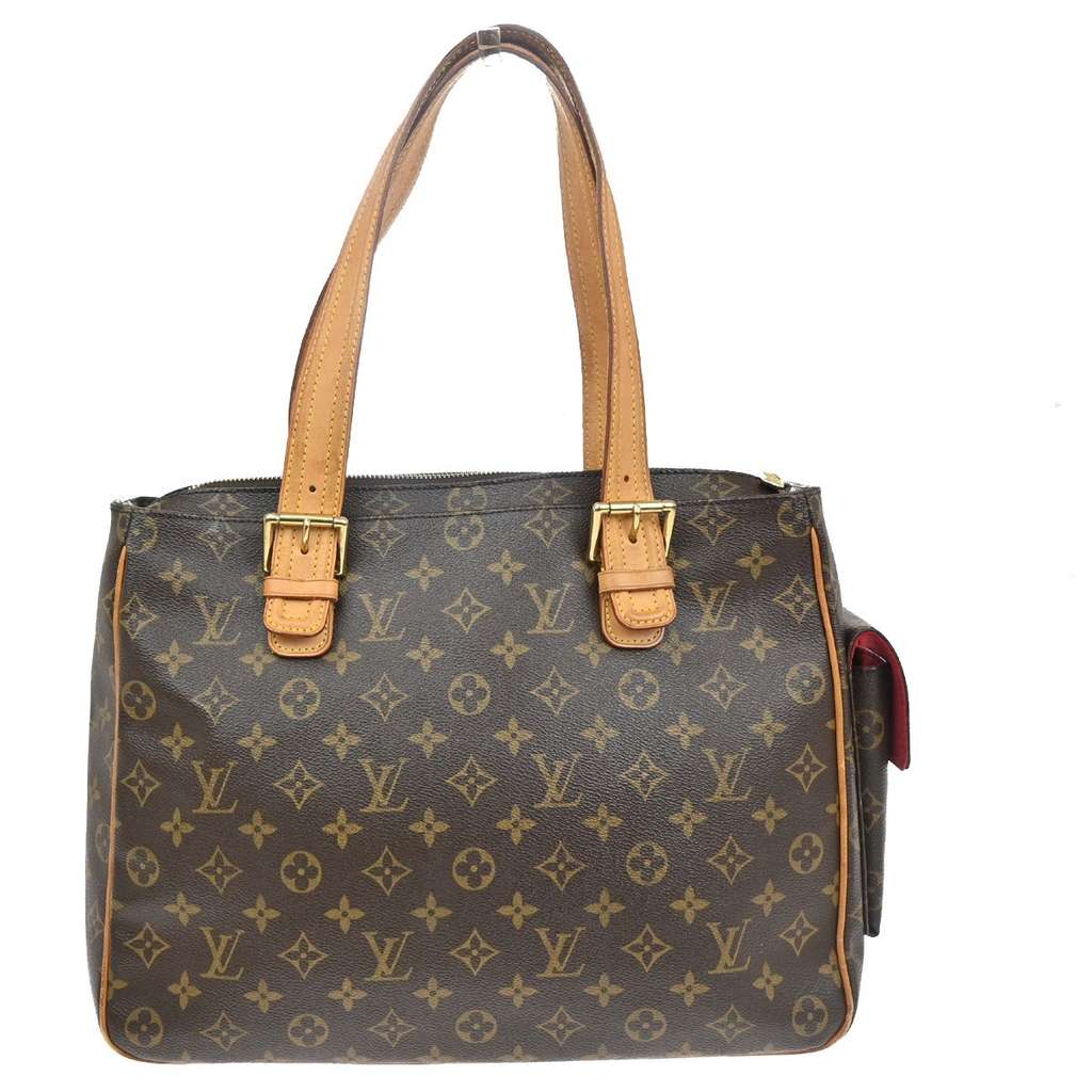 Louis Vuitton Multipli Cite Handbag Brown Canvas Good condition - Back View