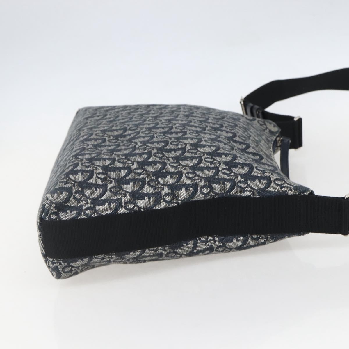 Christian Dior Vintage Trotter Shoulder Bag Navy Canvas Good condition - Model View