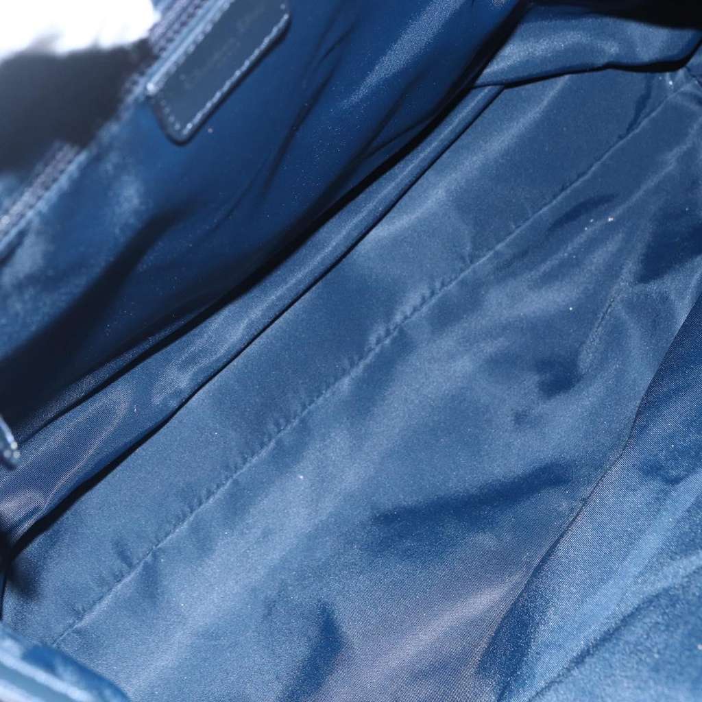 Christian Dior Vintage Trotter Shoulder Bag Navy Canvas Good condition - Box View