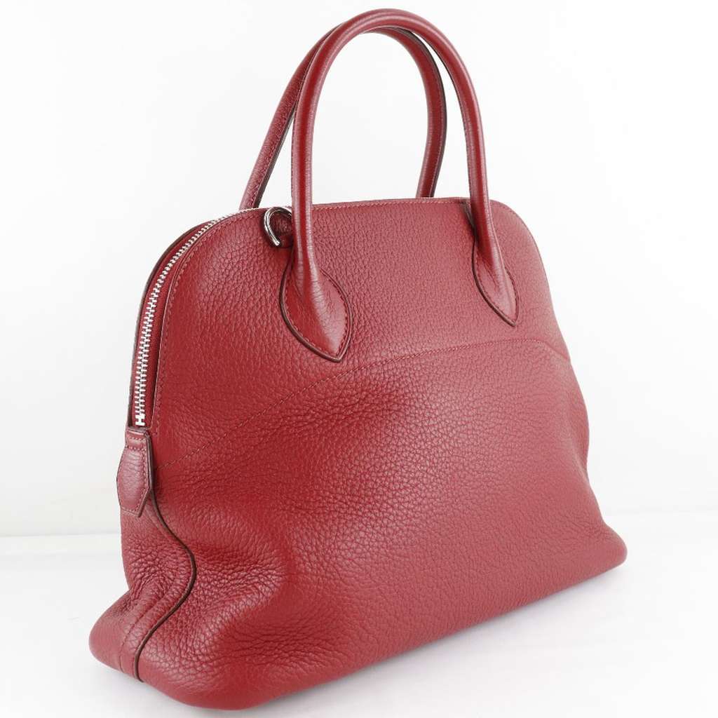 Hermès Bolide Bag Red Leather Good condition - Back View