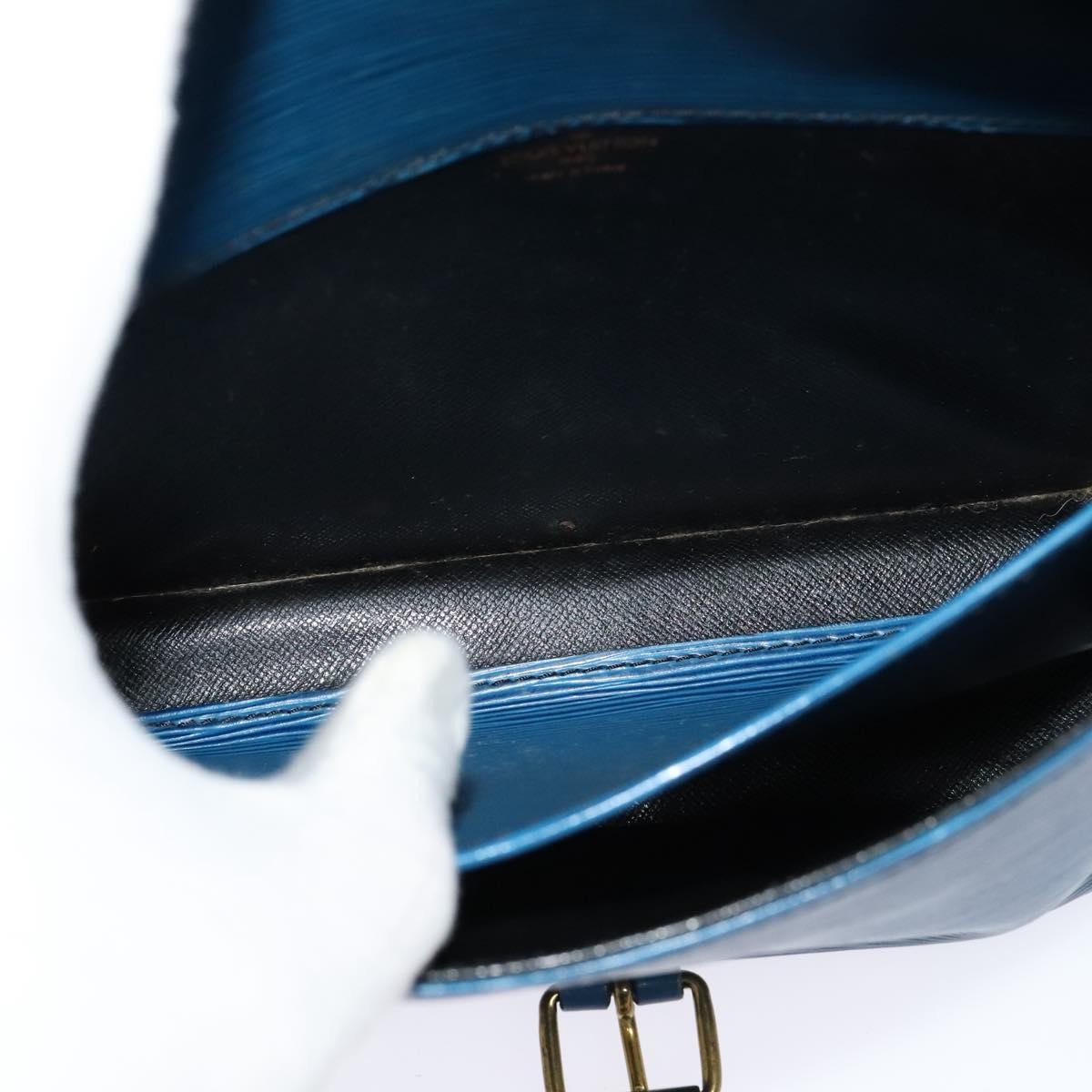 Louis Vuitton Cartouchiere Handbag Blue Leather Fair condition - Box View