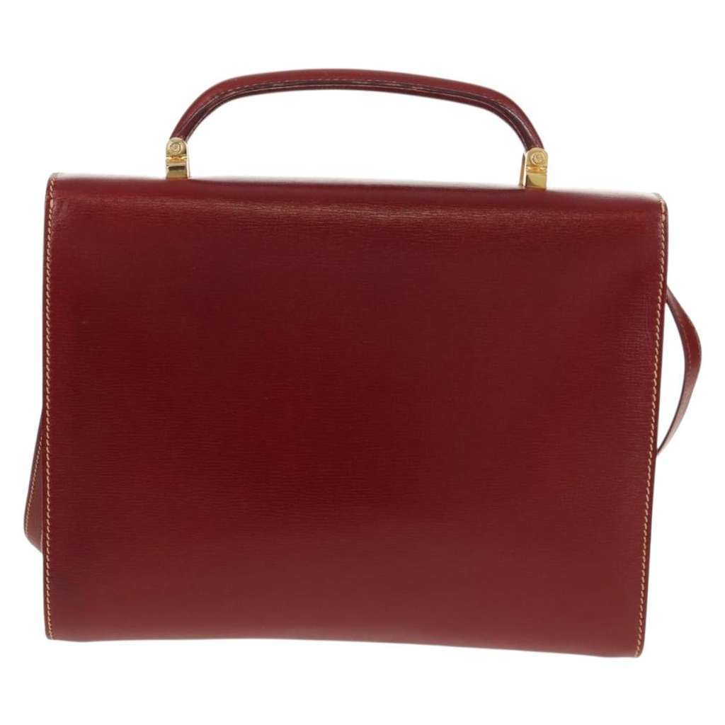 Loewe Leather Briefcase Red Leather Good condition - Back View