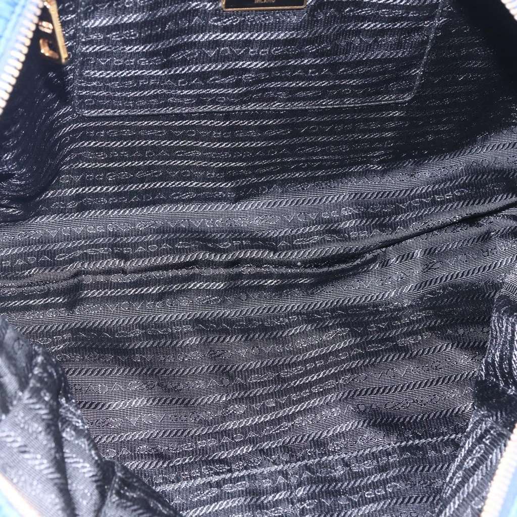 Prada Chain Shoulder Bag Blue Fair condition - Box View