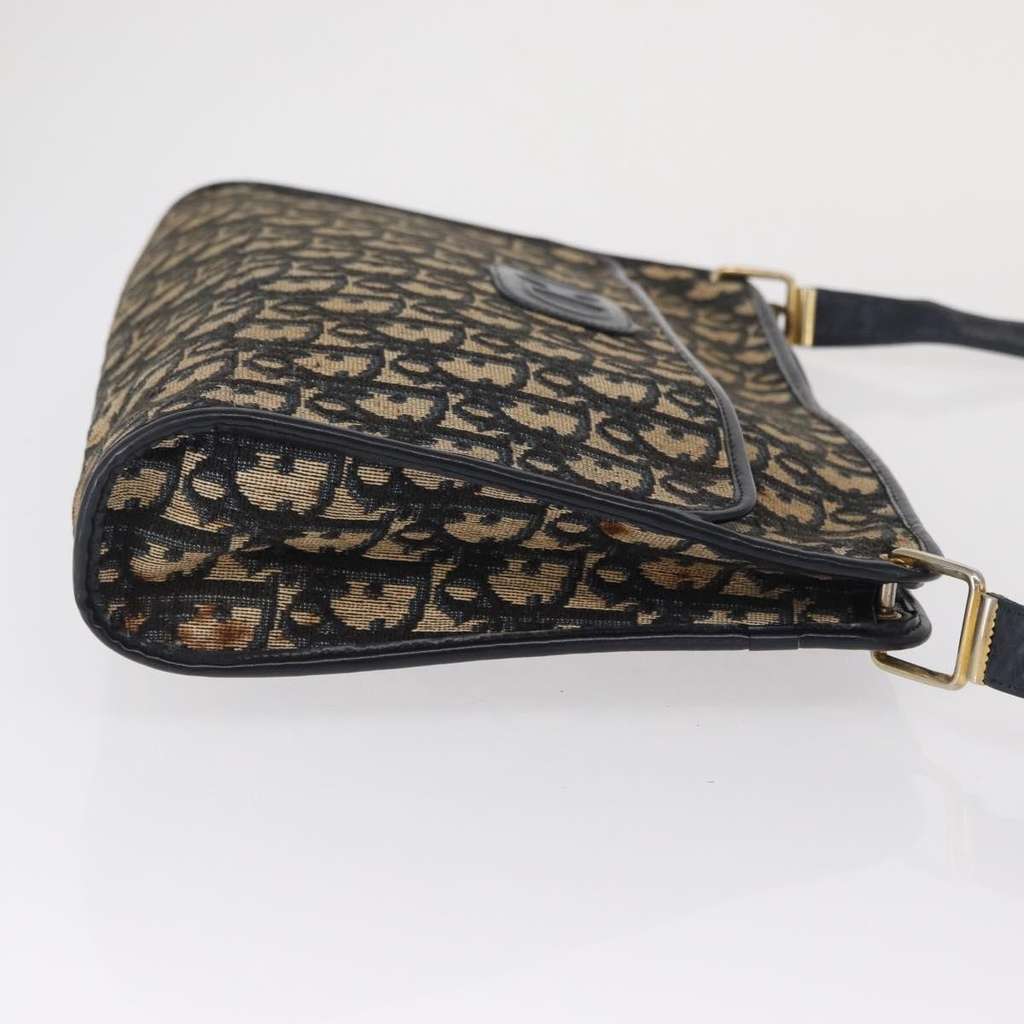 Christian Dior Vintage CD trotter Shoulder bag Navy Canvas Fair condition - Inside View