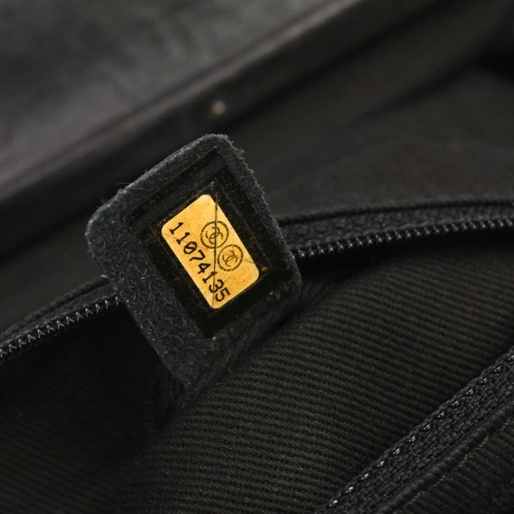 Chanel Ritz Flap Bag Black Leather Good condition - Box View