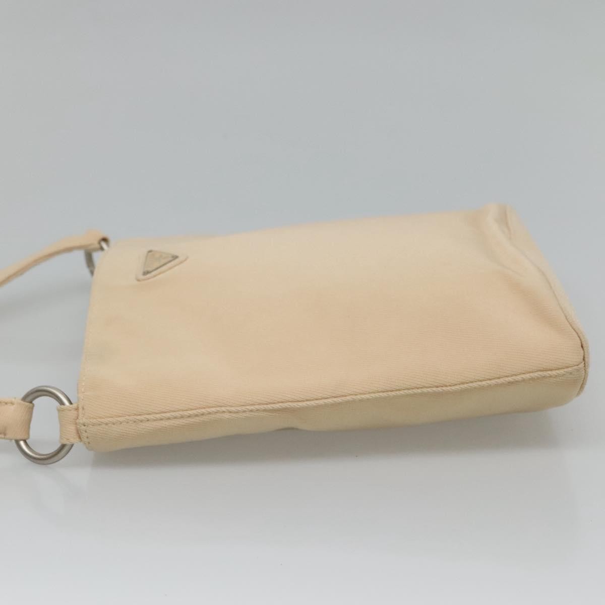 Prada Zip Messenger Beige Canvas Good condition - Model View