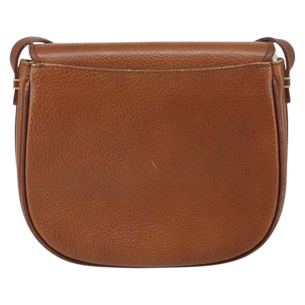 Burberry Vintage Shoulder Bag Brown Leather Good condition - Back View