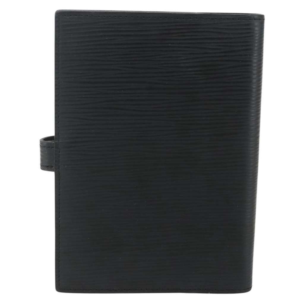Louis Vuitton Agenda Cover Black Leather Good condition - Back View