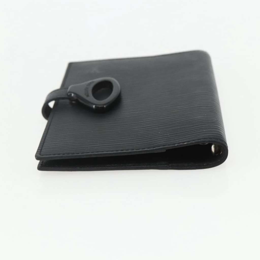 Louis Vuitton Agenda Cover Black Leather Good condition - Model View