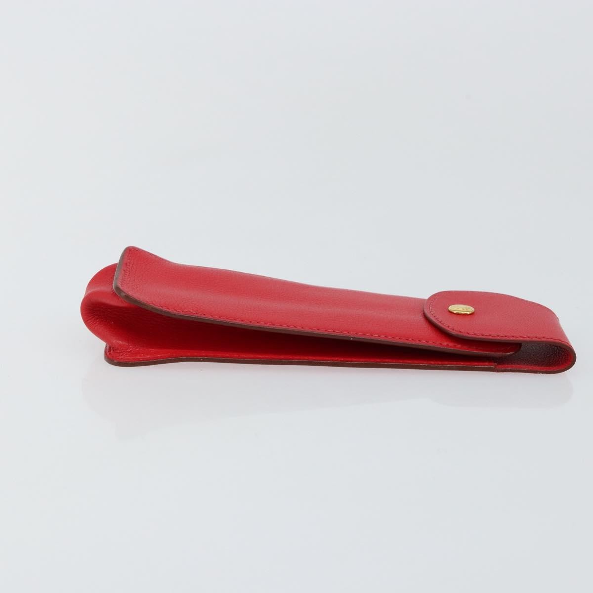 Hermès Glasses Case Red Leather Good condition - Inside View