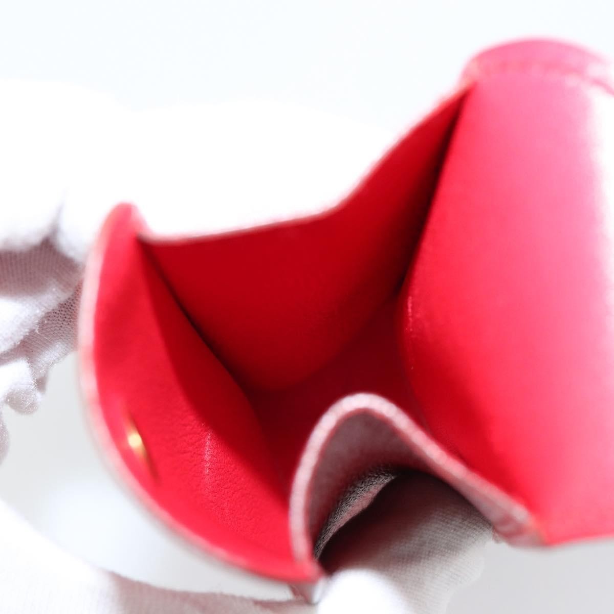 Hermès Glasses Case Red Leather Good condition - Box View