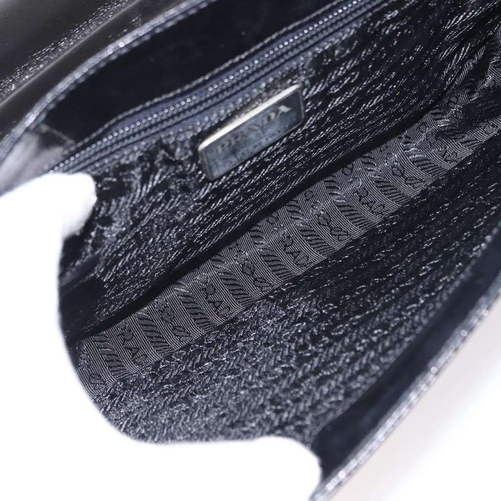 Prada Vintage Handbag Black Leather Good condition - Box View