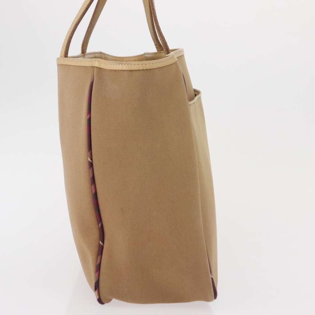 Burberry Blue Label Tote Bag Beige Canvas Fair condition - Model View
