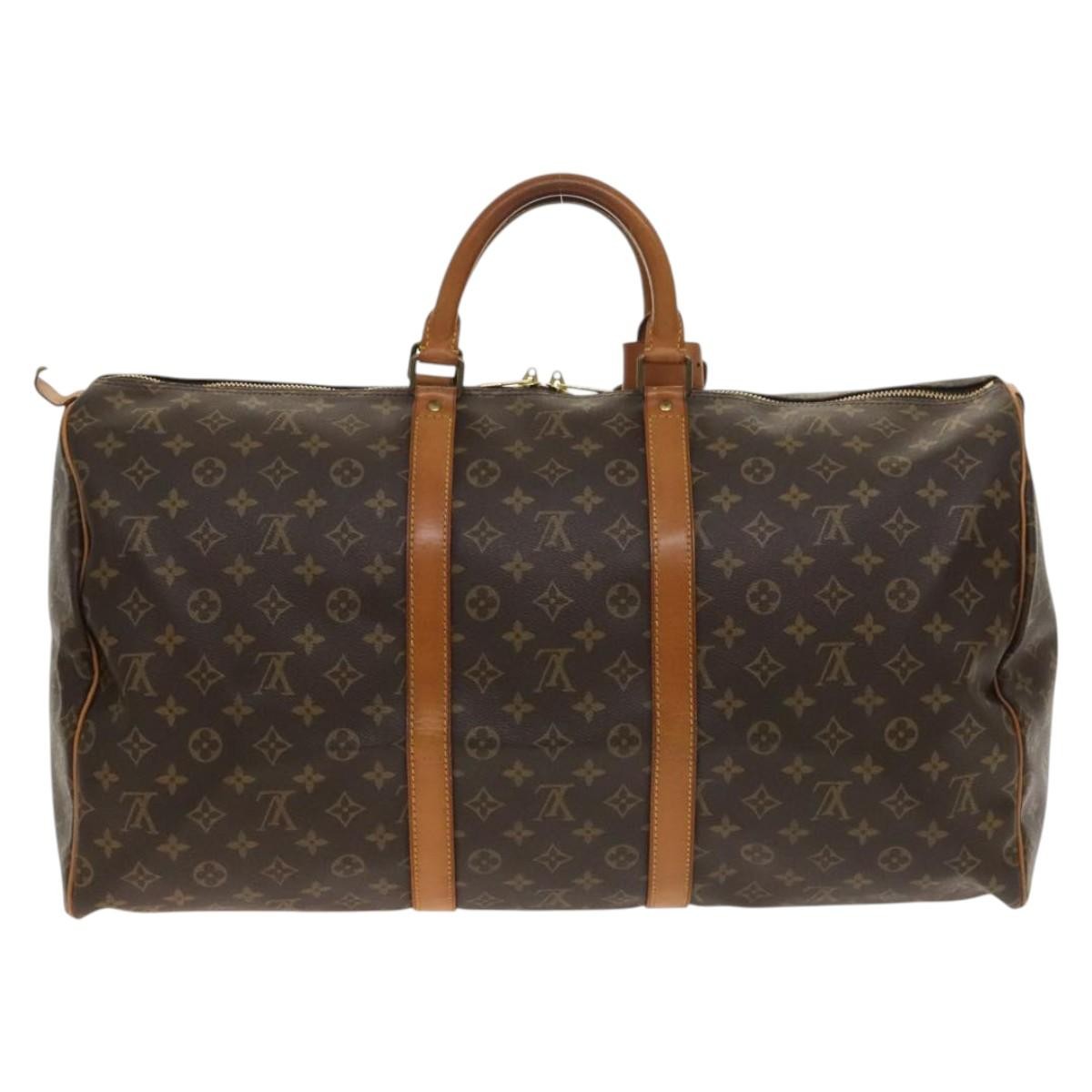 Louis Vuitton Keepall Bag Brown Canvas Good condition - Back View