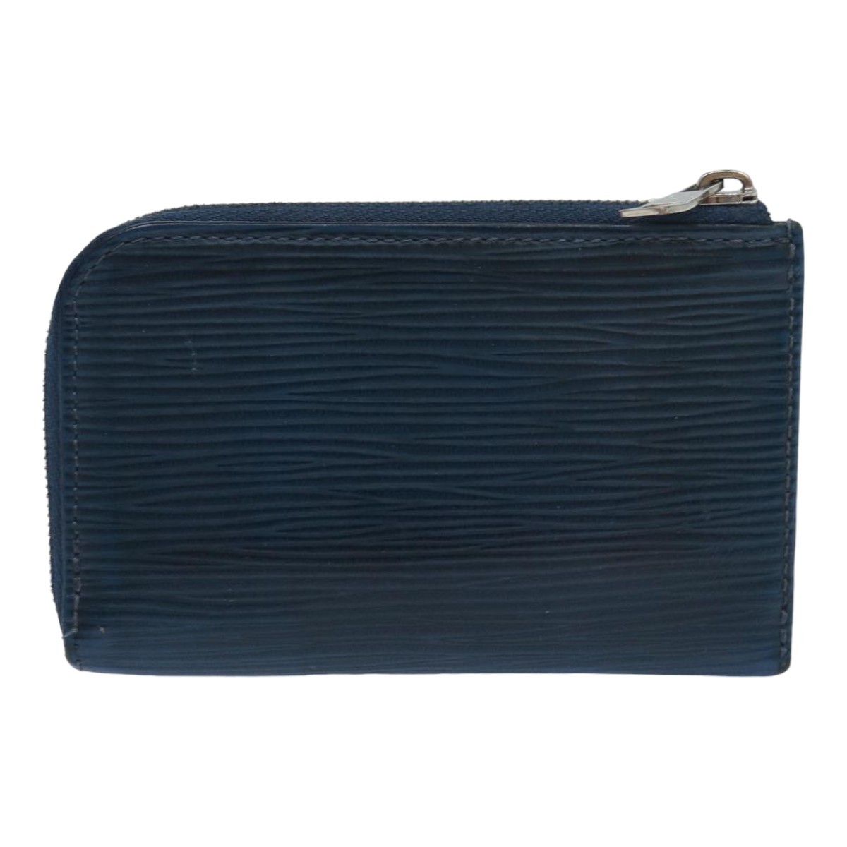 Louis Vuitton Porte-Monnaie NM Wallet Blue Leather Good condition - Back View