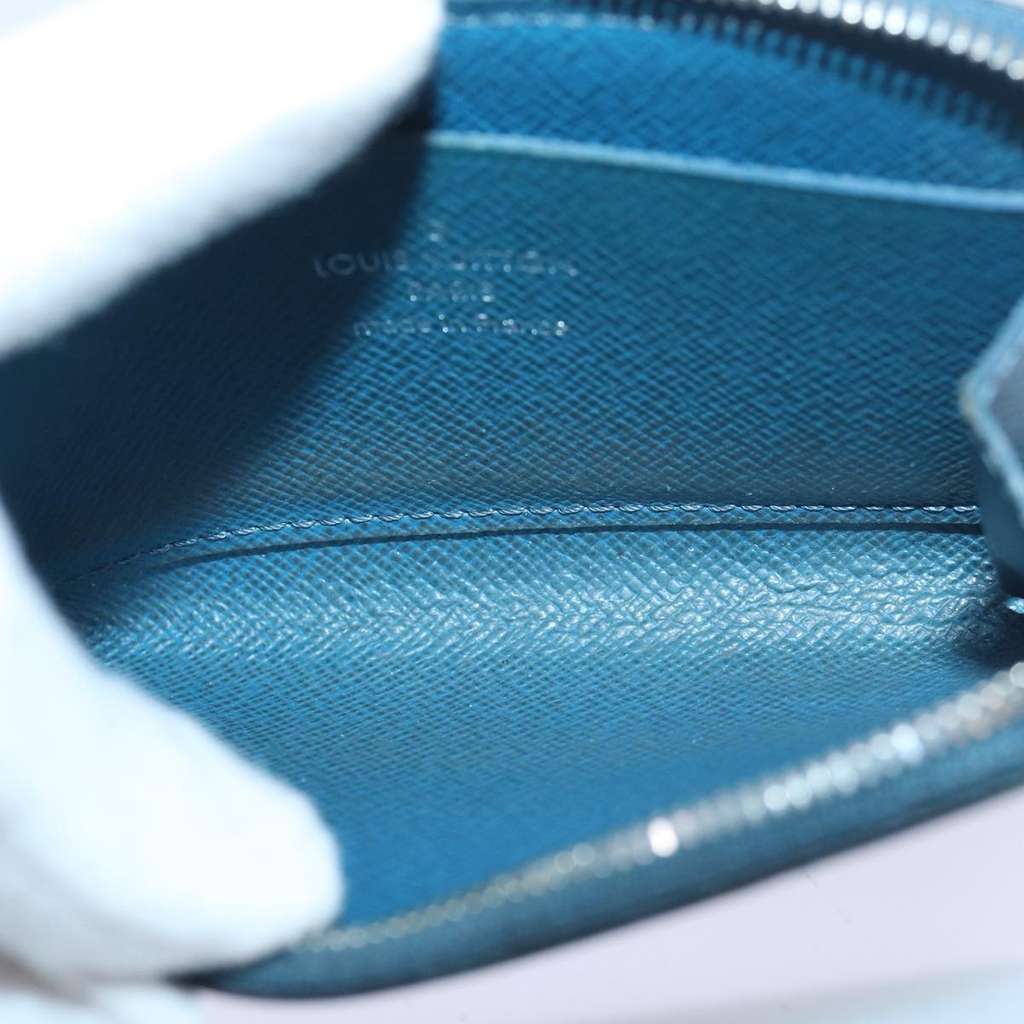 Louis Vuitton Porte-Monnaie NM Wallet Blue Leather Good condition - Box View