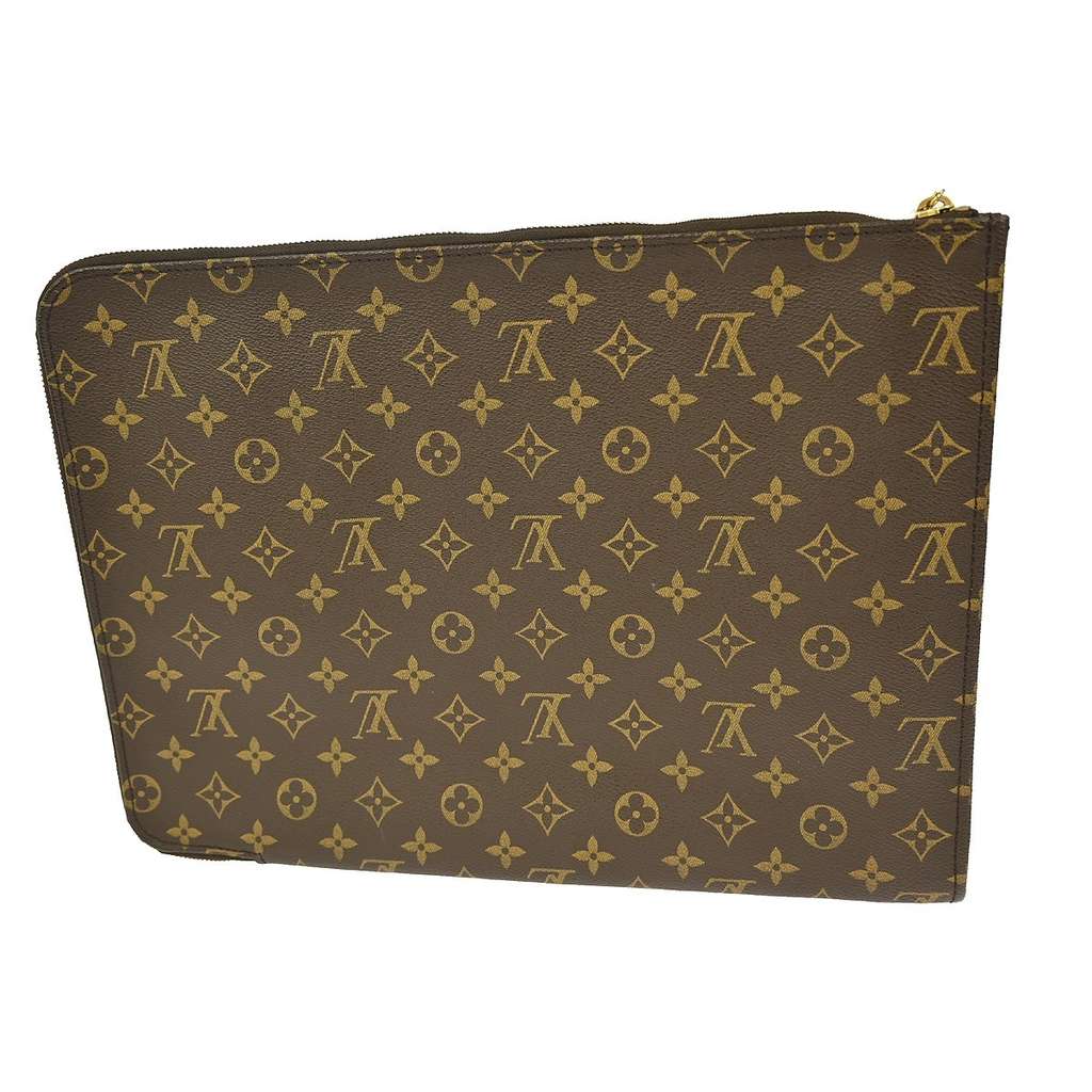Louis Vuitton Poche Documents Brown Canvas Good condition - Back View