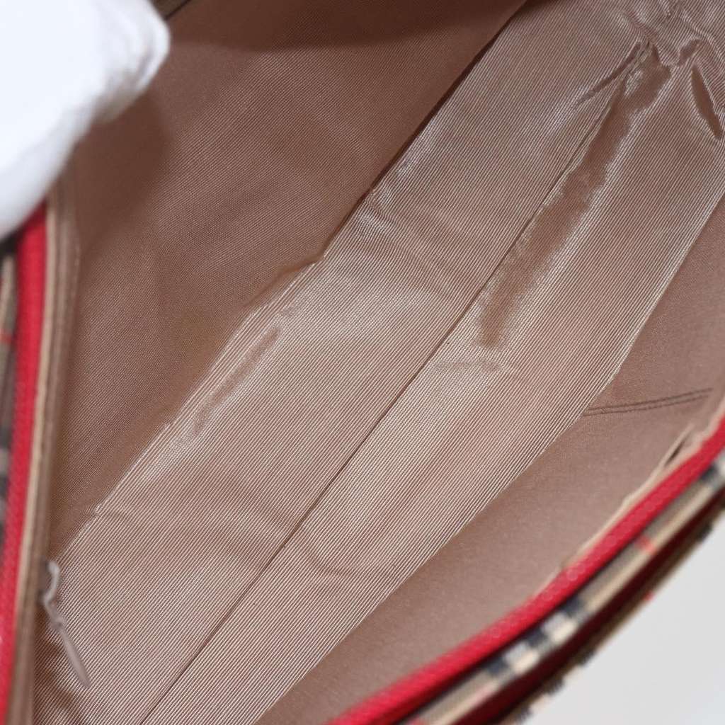 Burberry Nova Check Handbag Beige Canvas Good condition - Box View