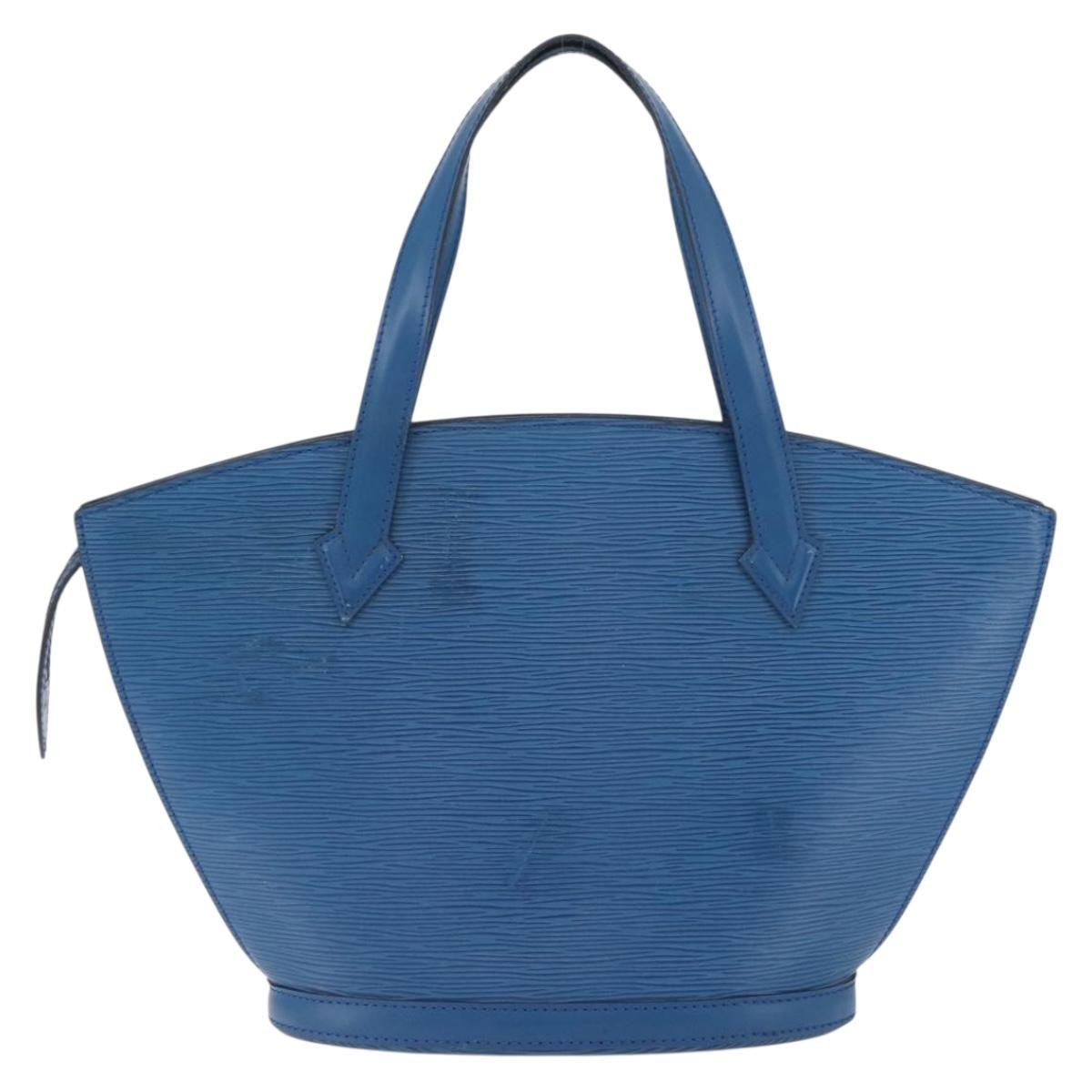 Louis Vuitton Saint Jacques Handbag Blue Leather Good condition - Back View