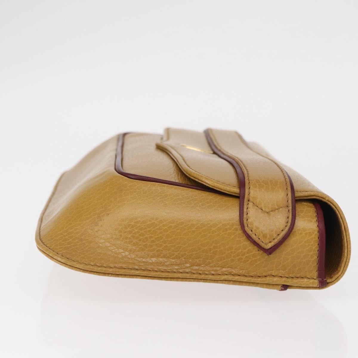 Cartier Must de Cartier Clutch bag Yellow Leather Good condition - Inside View