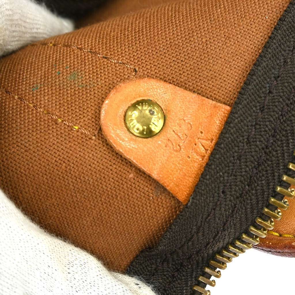 Louis Vuitton Keepall Bandouliere Bag Brown Canvas Good condition - Box View