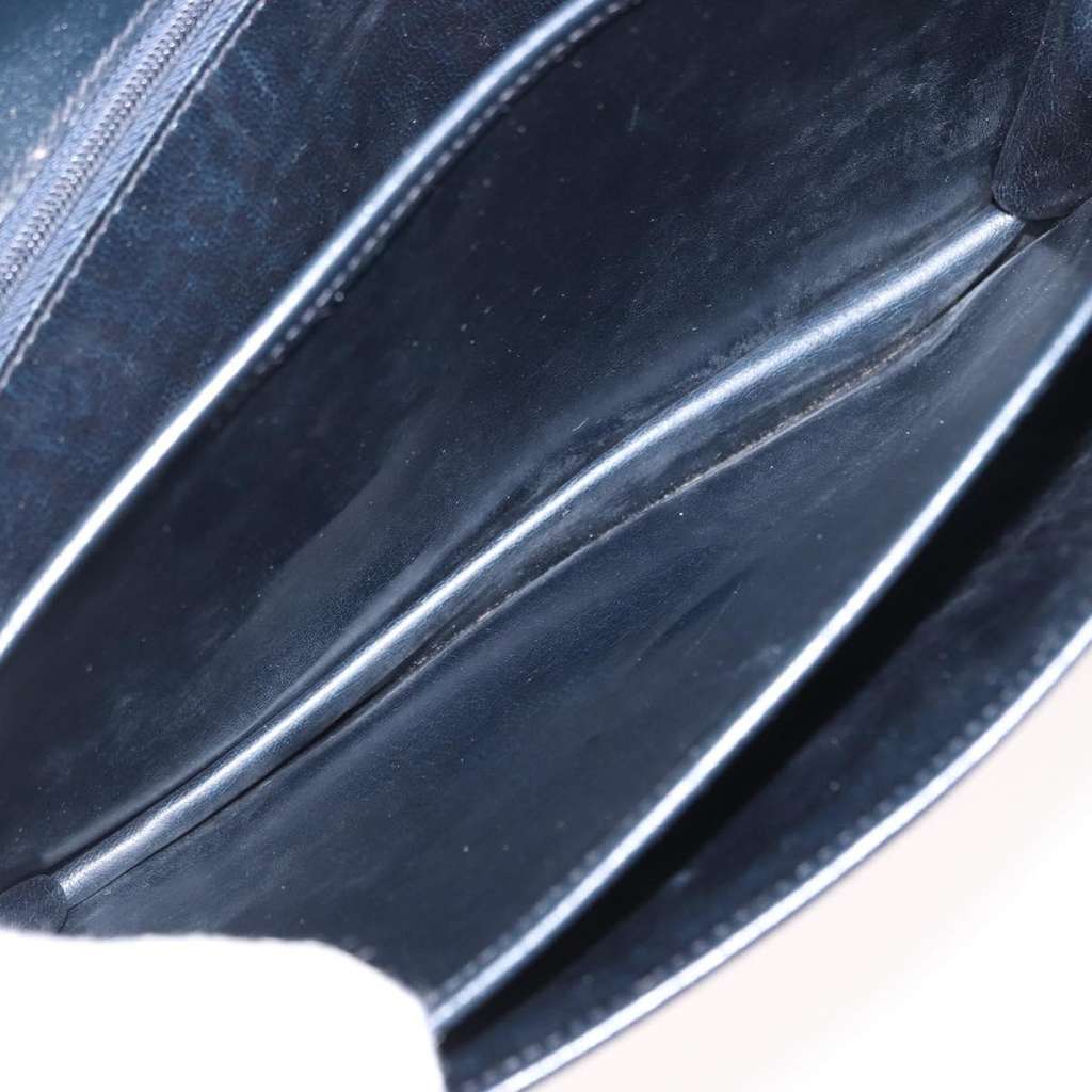 Celine C Sulky Shoulder bag Navy Canvas Good condition - Box View