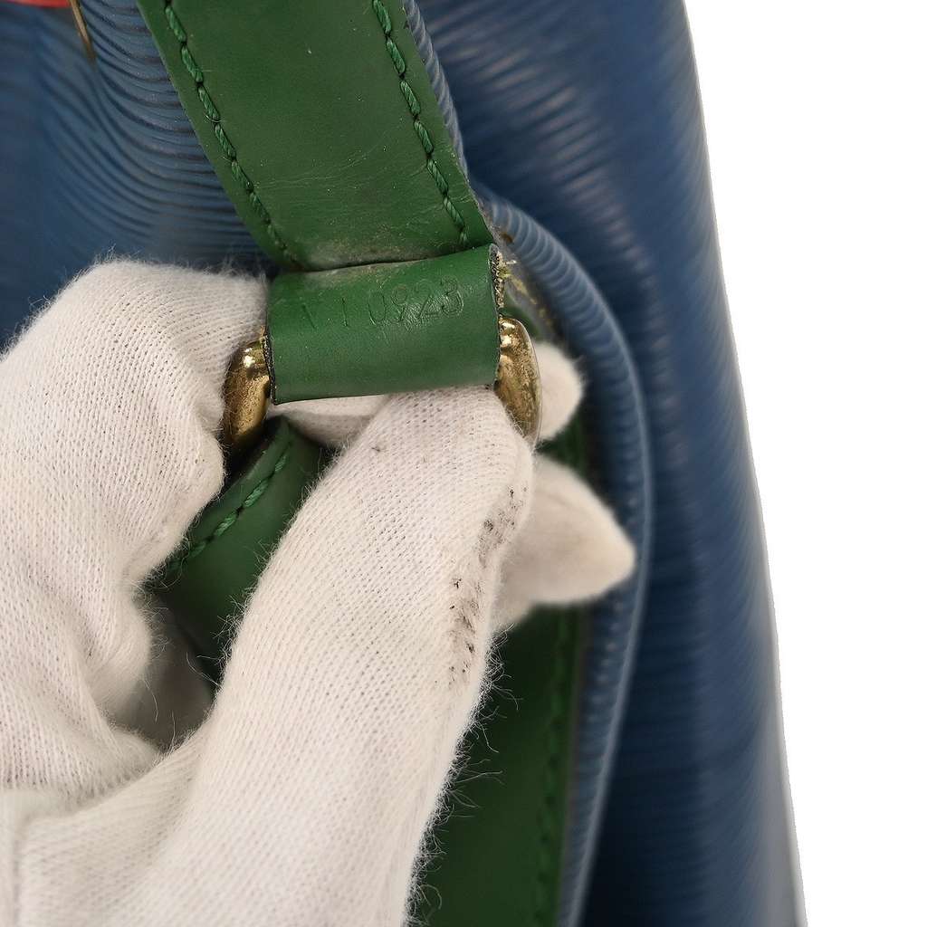 Louis Vuitton Tricolor Noe Handbag Blue Leather Fair condition - Box View