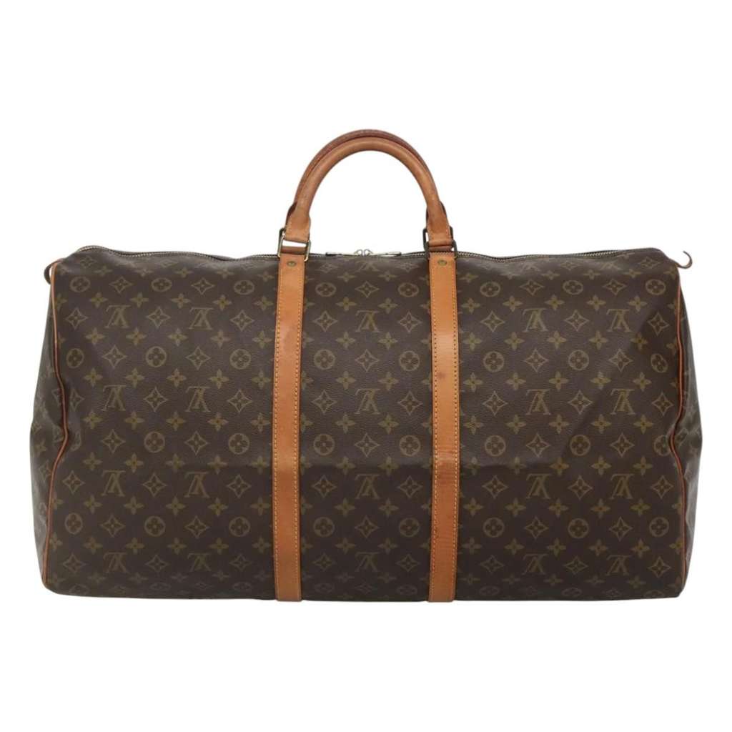 Louis Vuitton Keepall Bag Brown Canvas Good condition - Back View