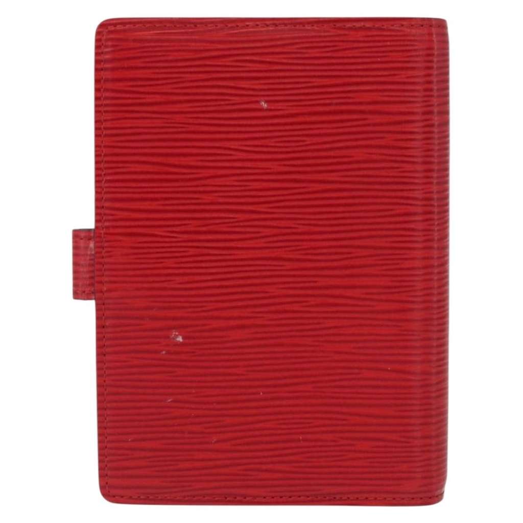 Louis Vuitton Agenda Cover Red Leather Good condition - Back View