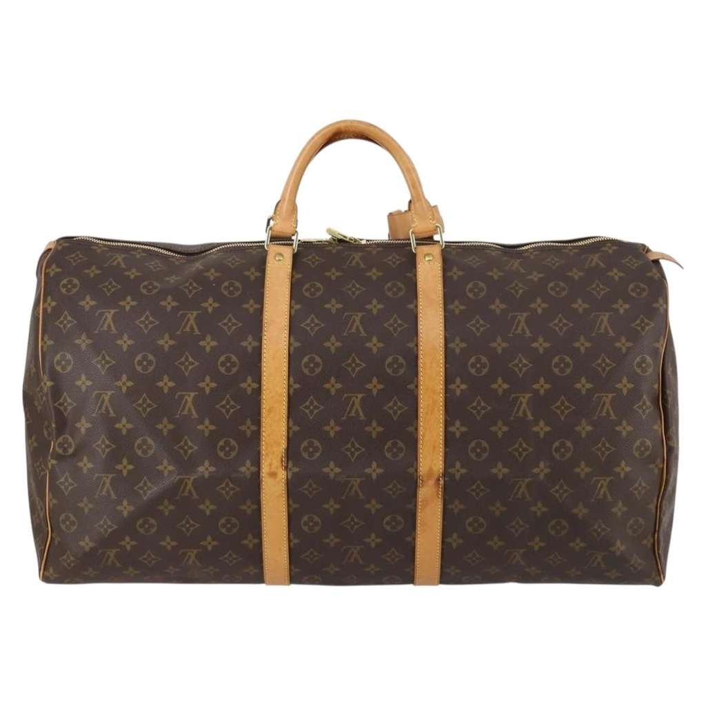 Louis Vuitton Keepall Bag Brown Canvas Good condition - Back View
