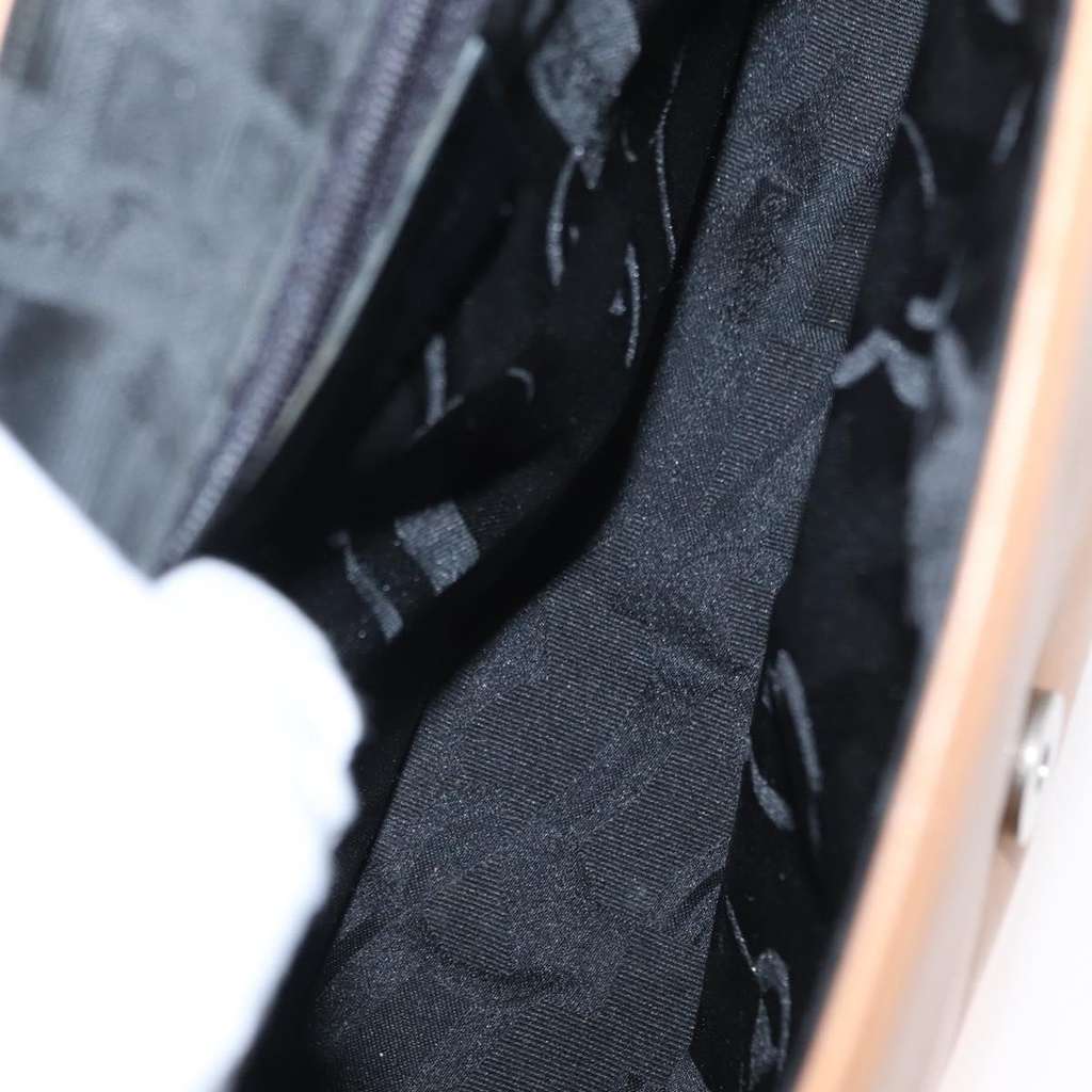 Salvatore Ferragamo Gancini Shoulder Bag Beige Leather Good condition - Box View