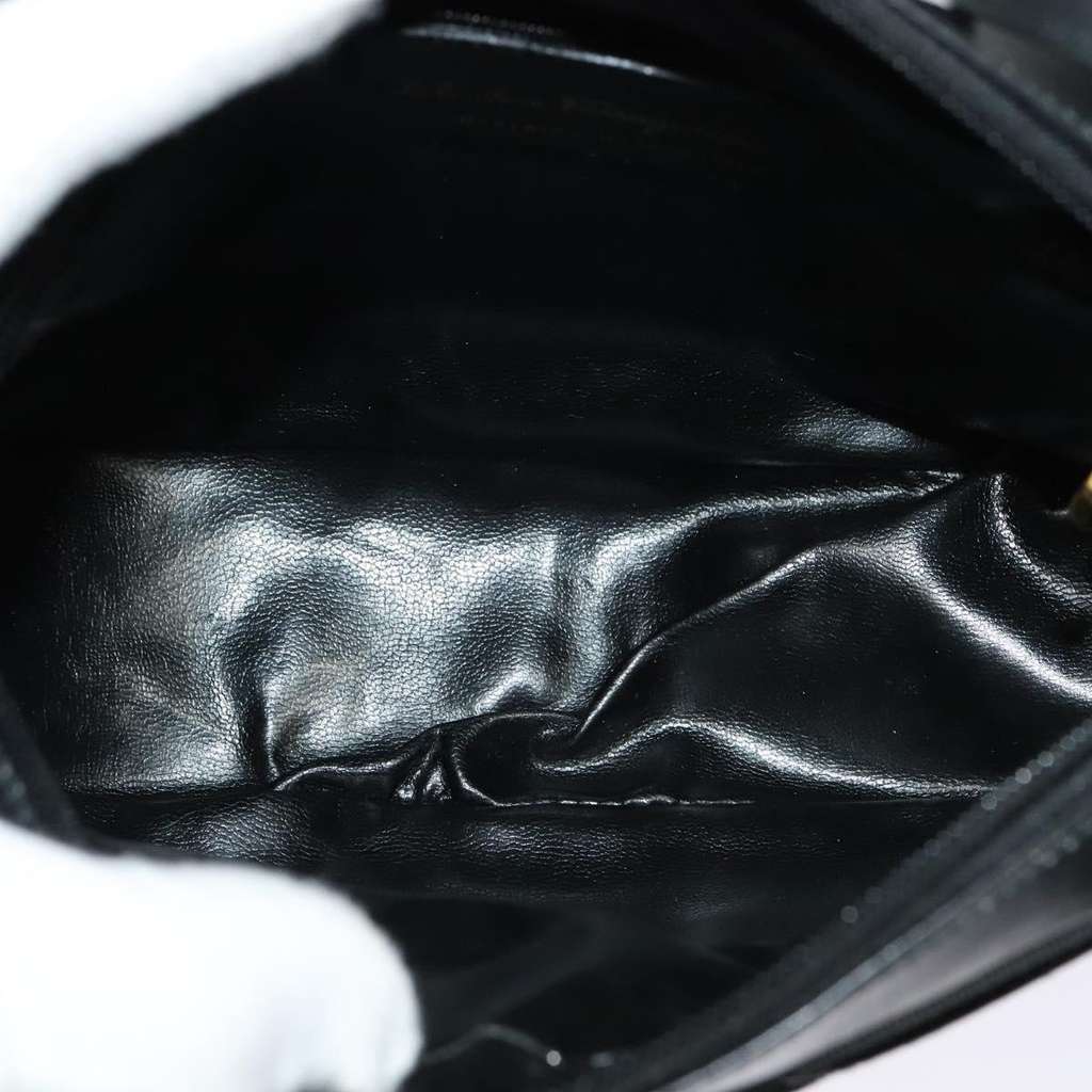 Salvatore Ferragamo Vala Shoulder Bag Black Leather Good condition - Box View