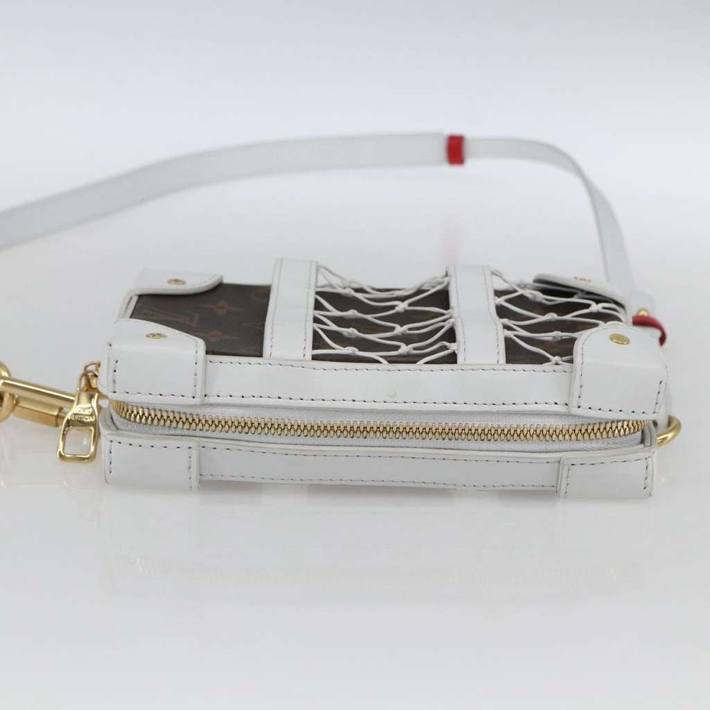 Louis Vuitton x NBA Soft Trunk Phone Box White Canvas Good condition - Inside View