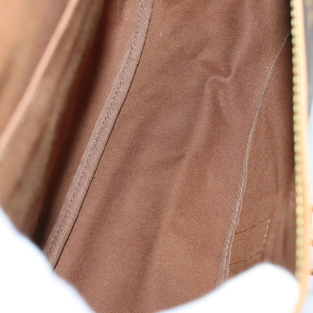 Louis Vuitton Saumur Handbag Brown Canvas Fair condition - Box View