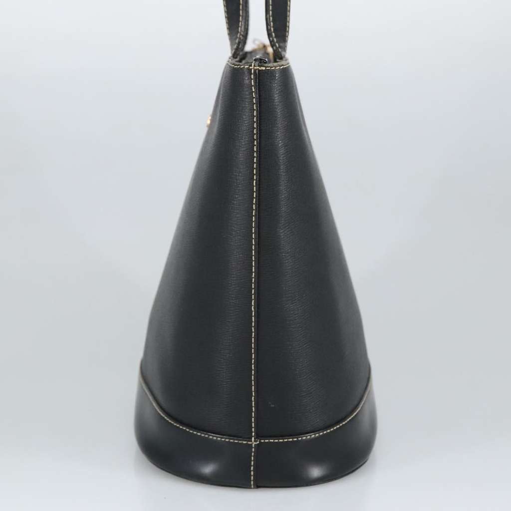 Burberry Handle Tote Black Leather Good condition - Model View