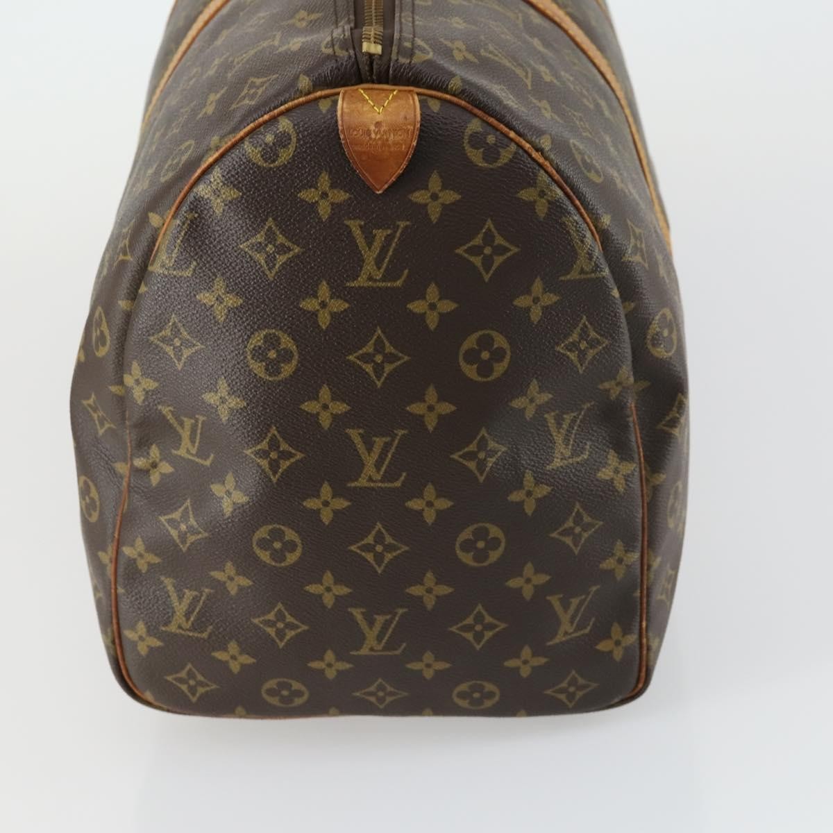 Louis Vuitton Keepall Bag Brown Canvas Fair condition - Model View