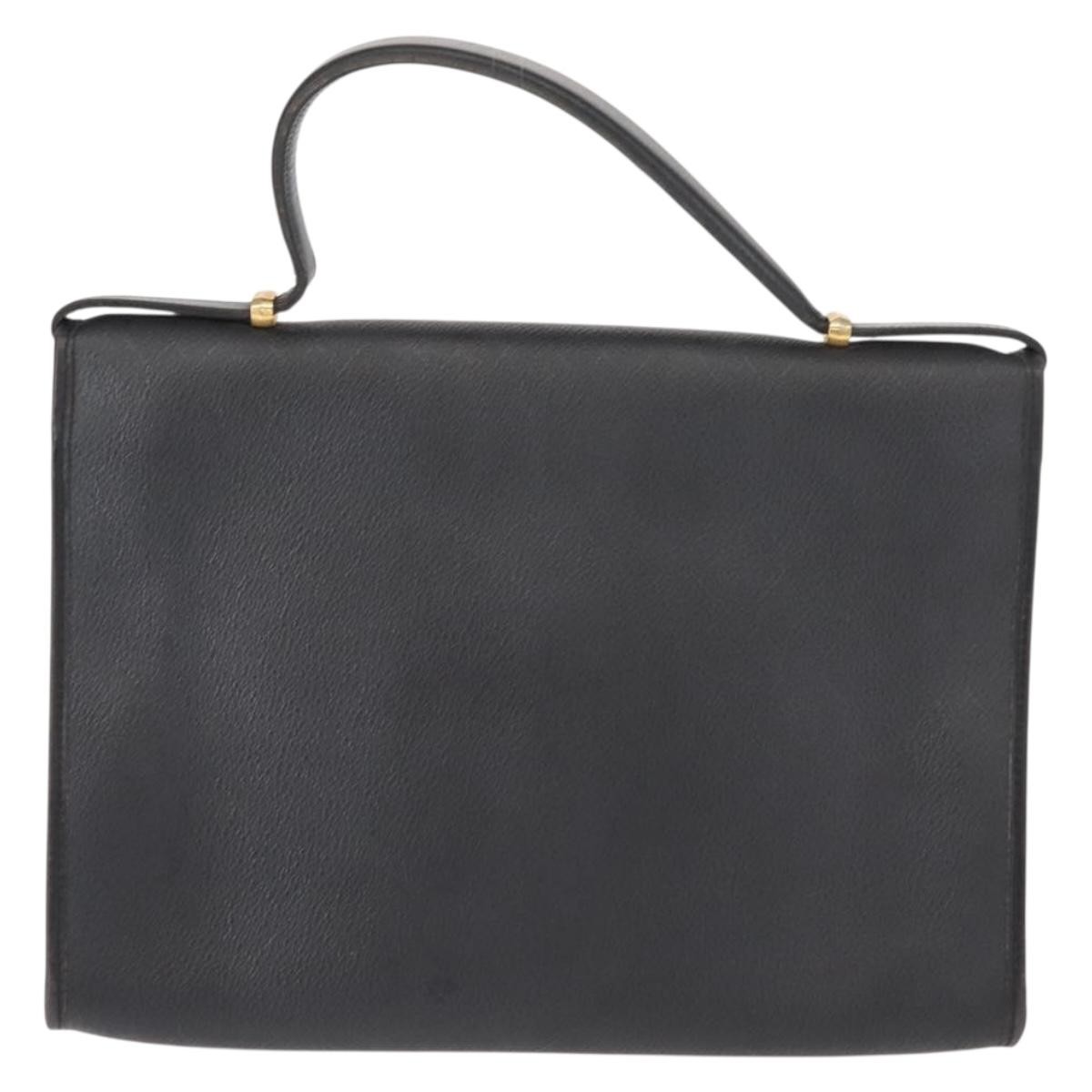 Christian Dior Vintage Honeycomb Handbag Black Canvas Good condition - Back View