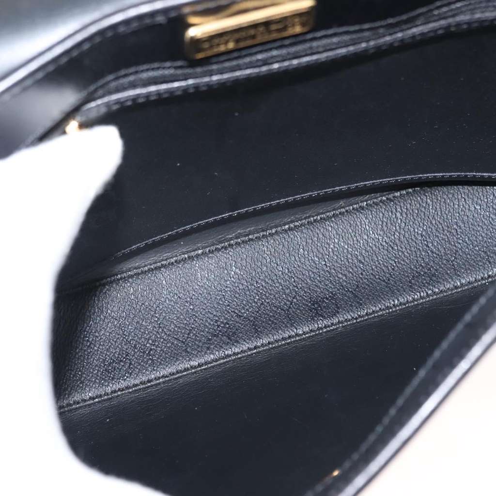 Christian Dior Vintage Honeycomb Handbag Black Canvas Good condition - Box View