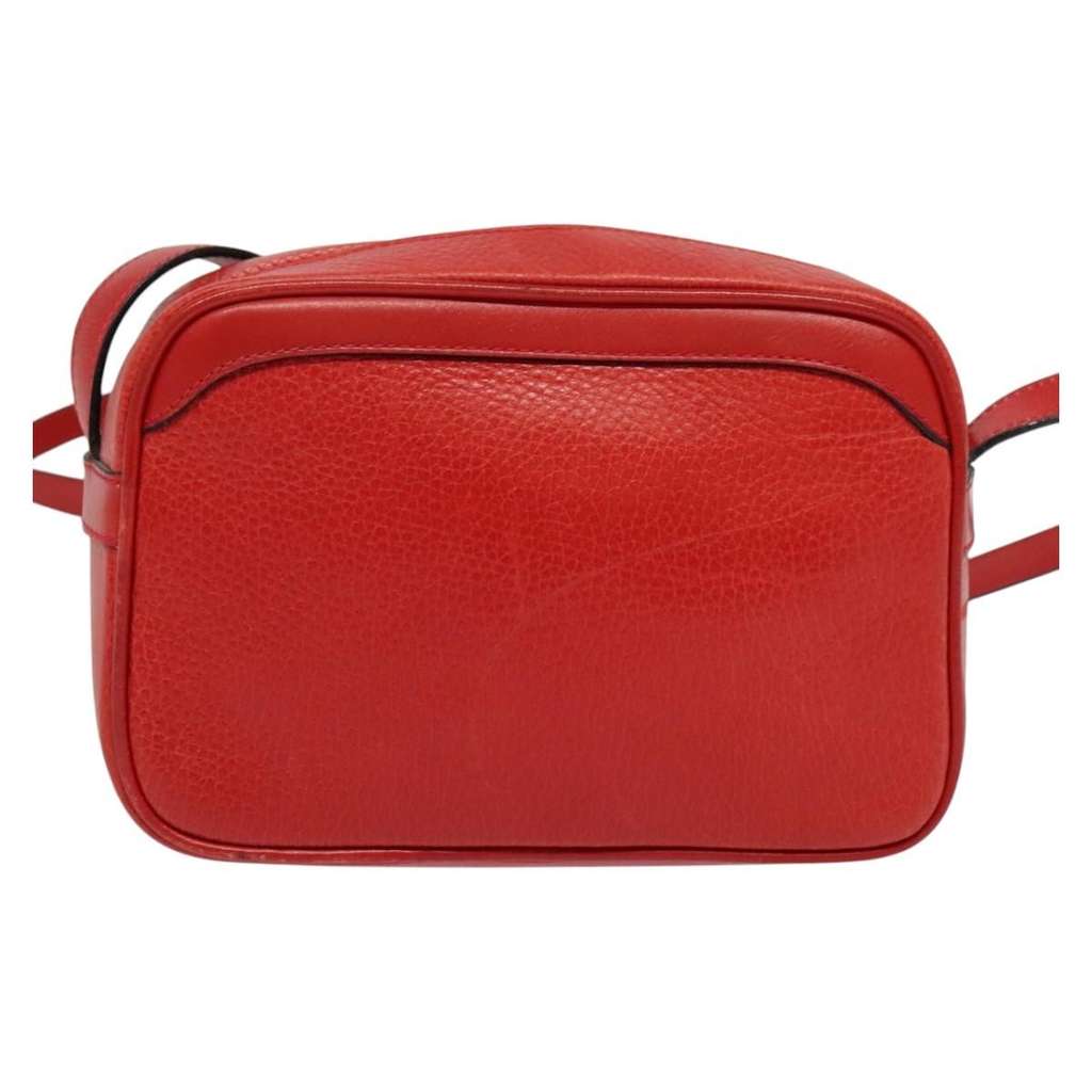 Celine Shoulder Bag Red Leather Good condition - Back View