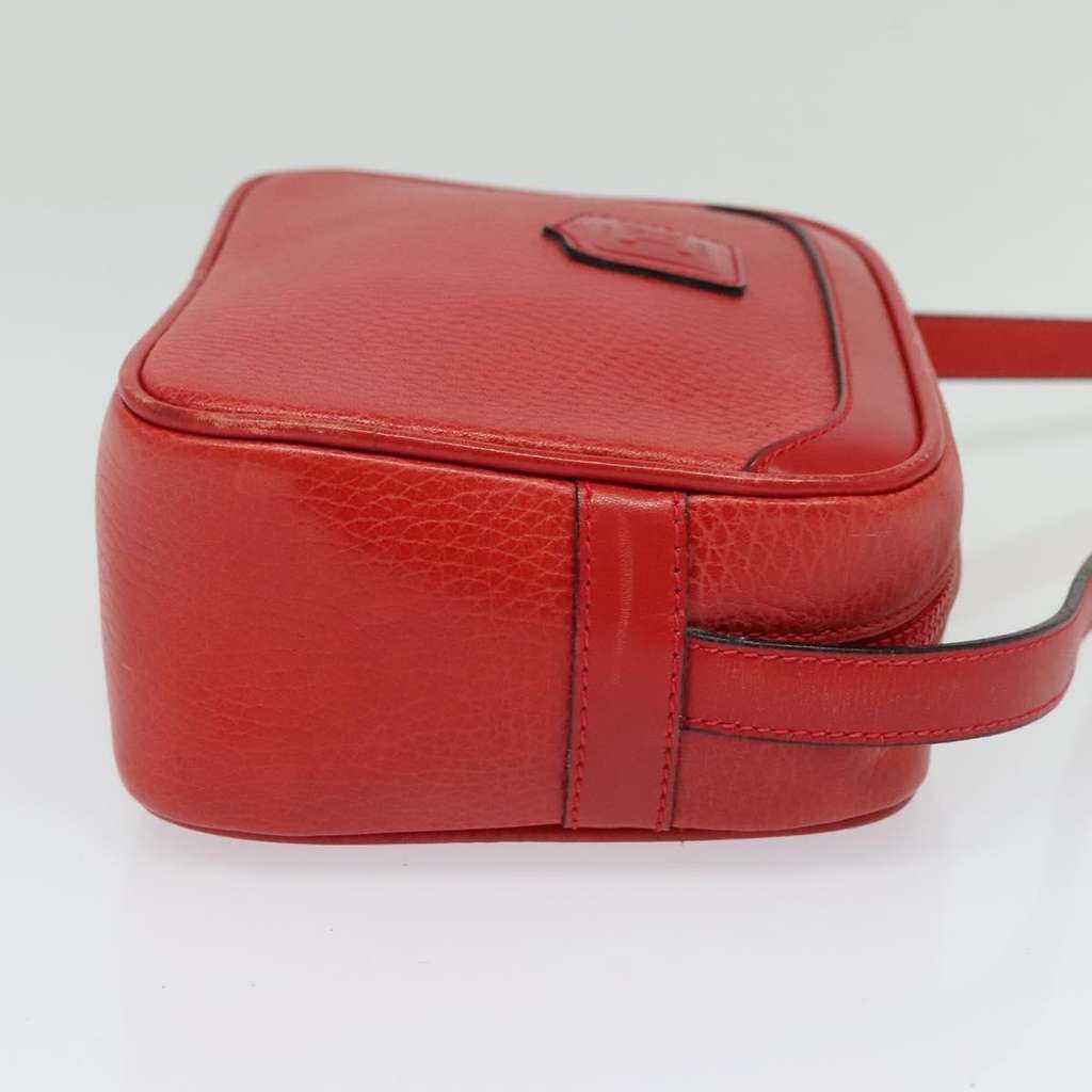 Celine Shoulder Bag Red Leather Good condition - Model View