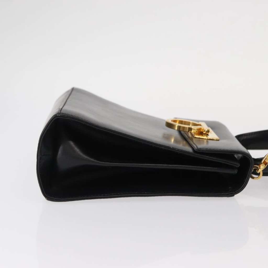 Salvatore Ferragamo Gancini Convertible Top Handle Bag Black Leather Good condition - Inside View