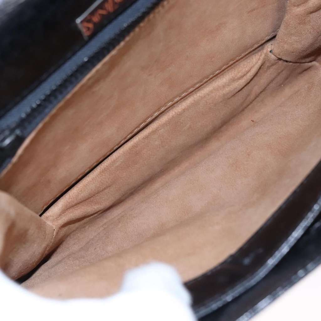 Saint Laurent Vintage Shoulder Bag Black Leather Good condition - Box View