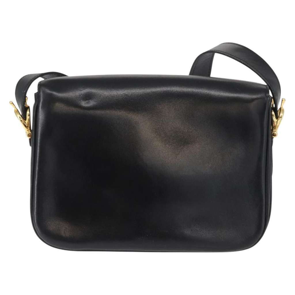 Celine Horse Carriage Shoulder bag Black Leather Good condition - Back View