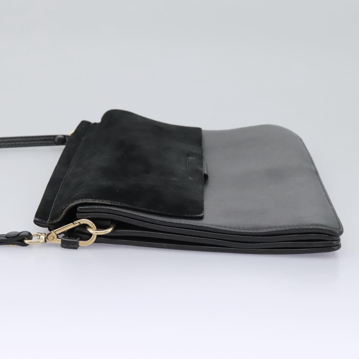 Chloe Faye Shoulder Bag Black Suede Good condition - Inside View