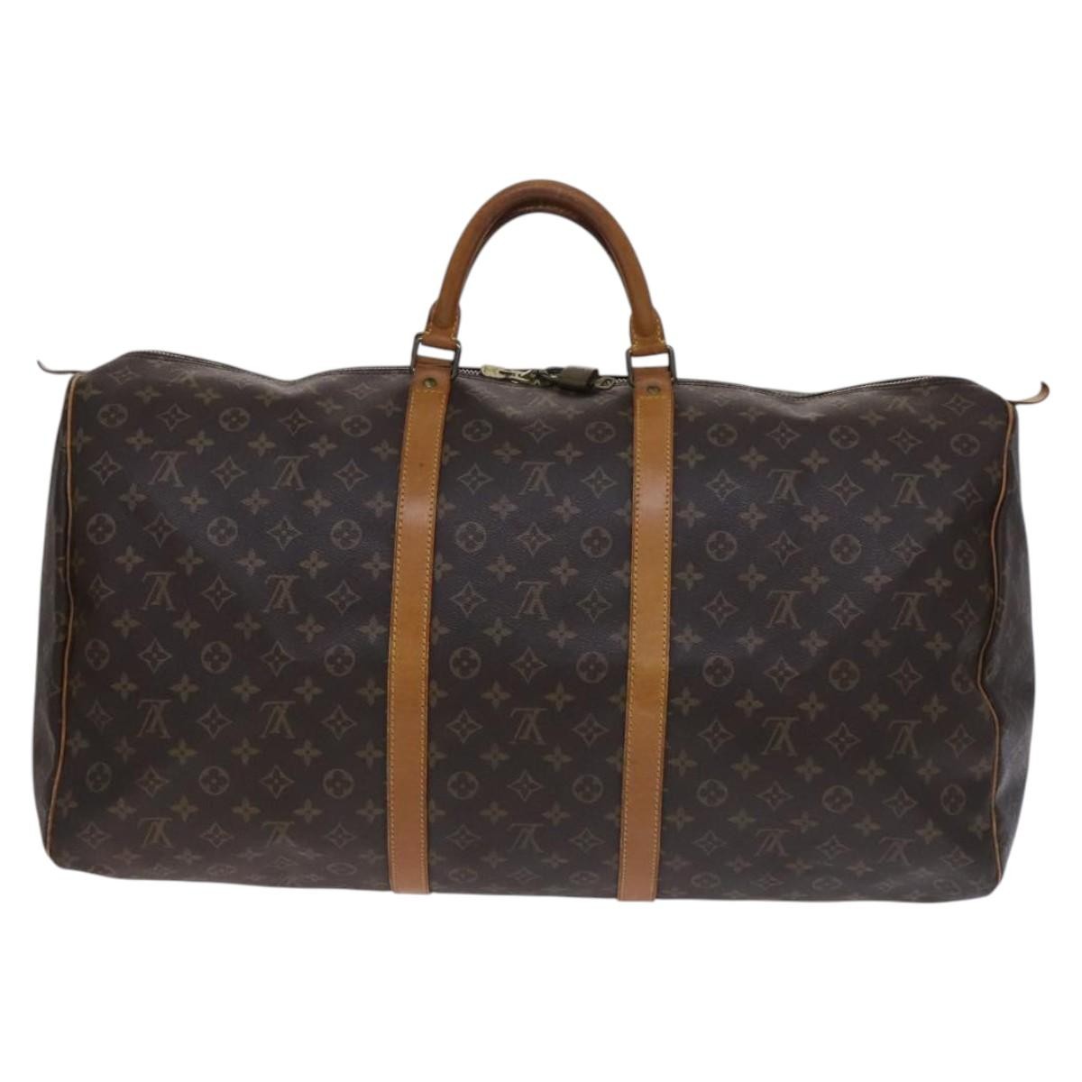 Louis Vuitton Keepall Bag Brown Canvas Good condition - Back View
