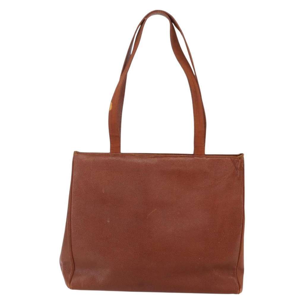 Salvatore Ferragamo Vala tote Brown Leather Good condition - Back View