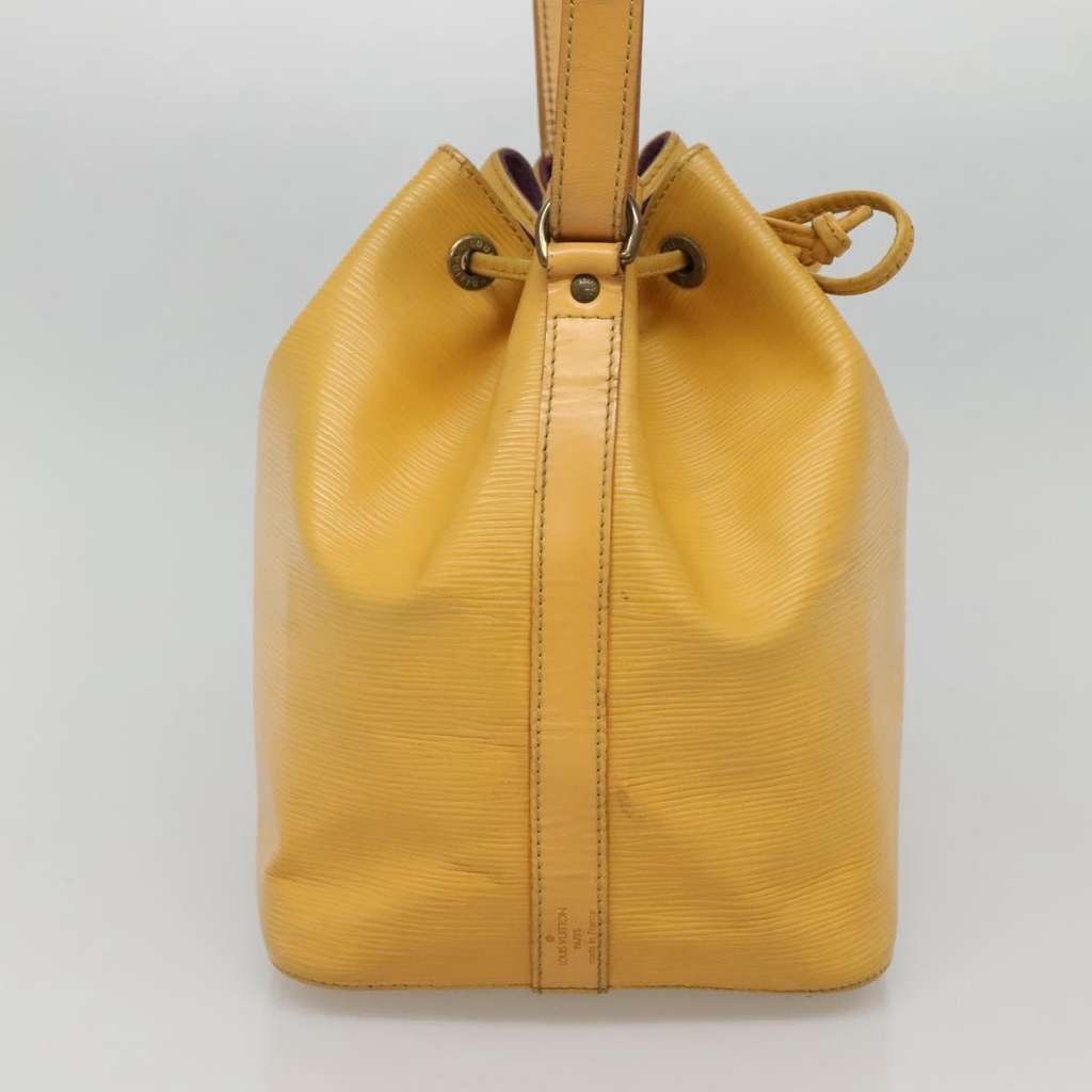 Louis Vuitton Petit Noe Handbag Yellow Leather Fair condition - Inside View