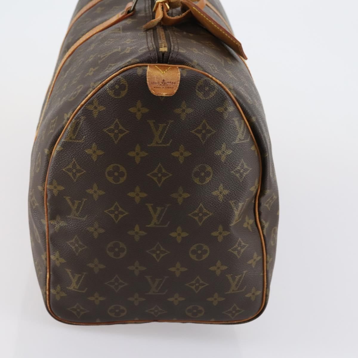 Louis Vuitton Keepall Bag Brown Canvas Fair condition - Model View
